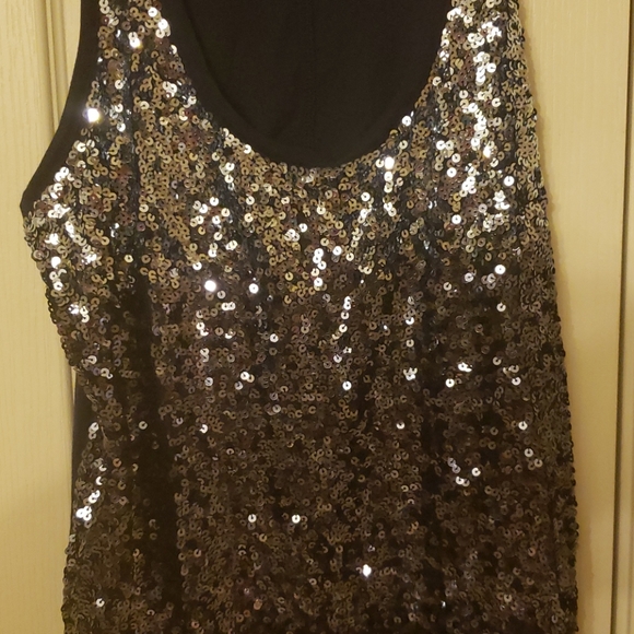 Express black sequin top - Picture 2 of 5